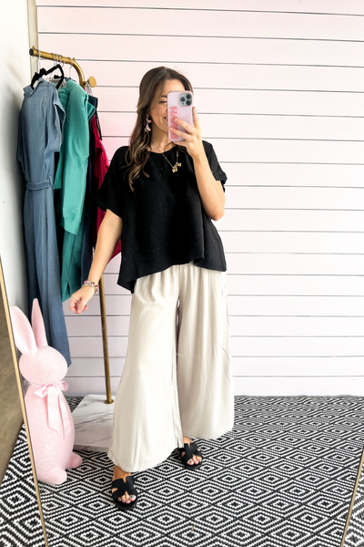 First Up Blouse - Black