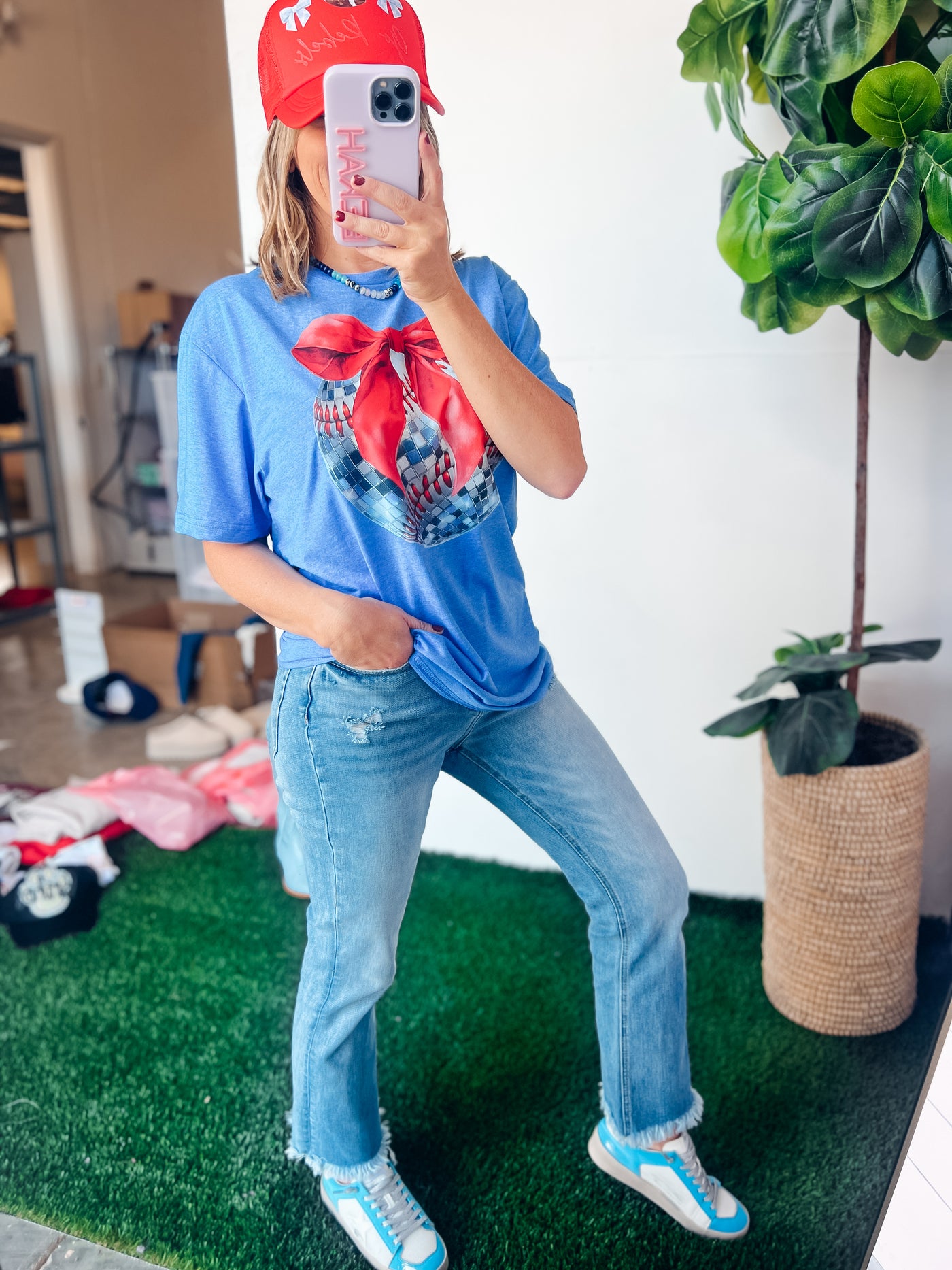 Disco Baseball Bow