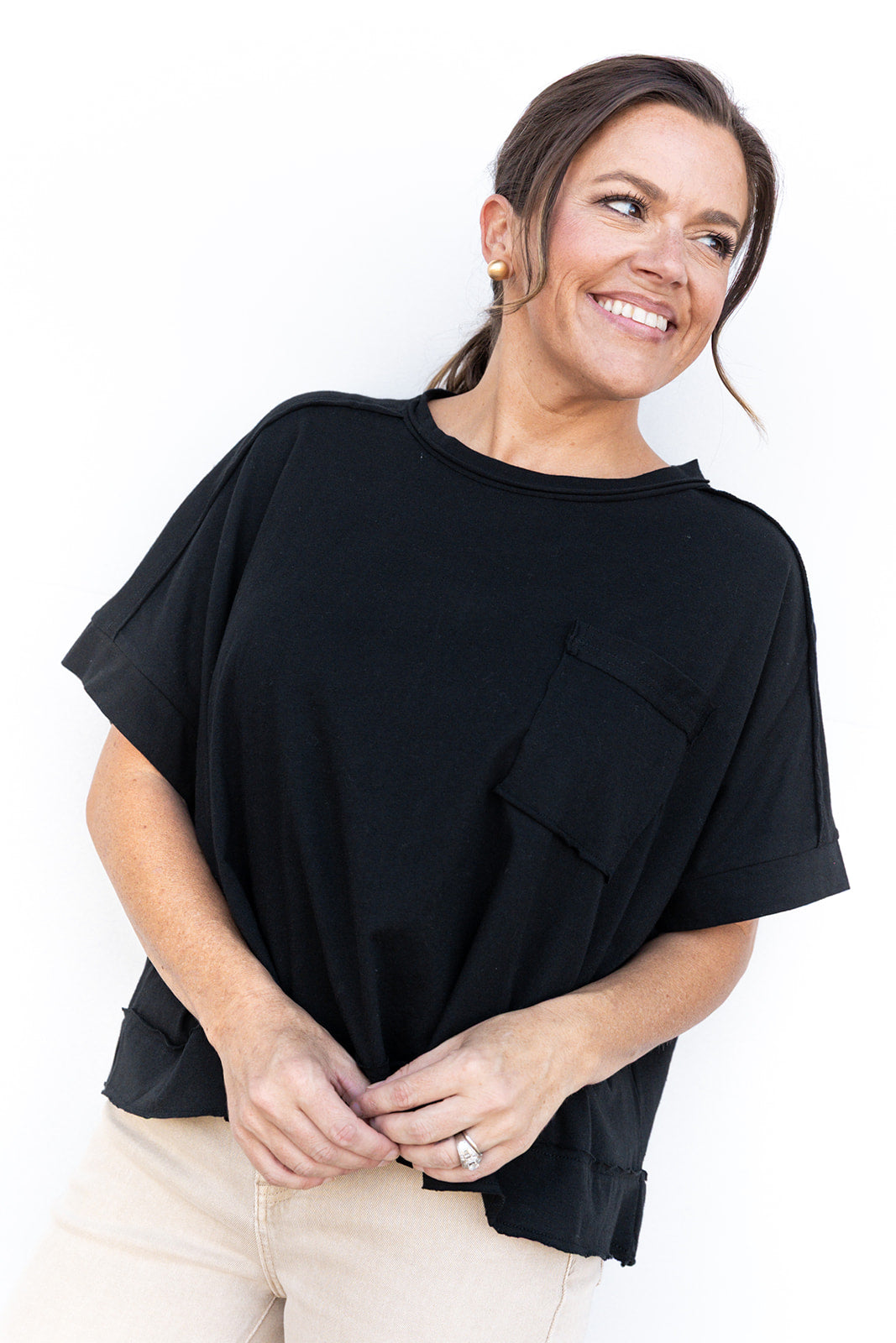 Simple Exposure Tee- Black