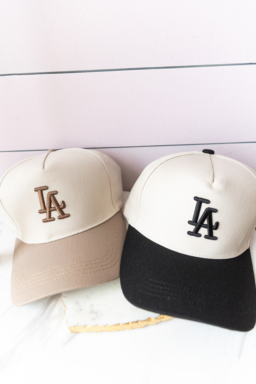Two Tone LA Hat - Tan