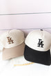 Two Tone LA Hat - Tan