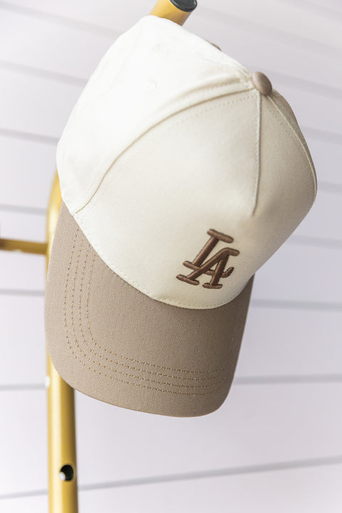 Two Tone LA Hat - Tan