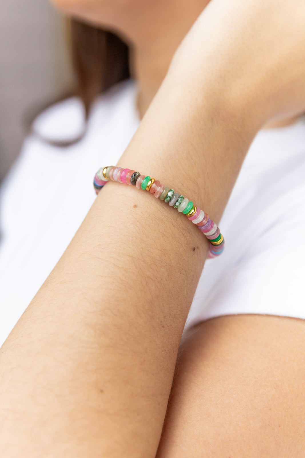 Natural Agate Bracelet - Multi