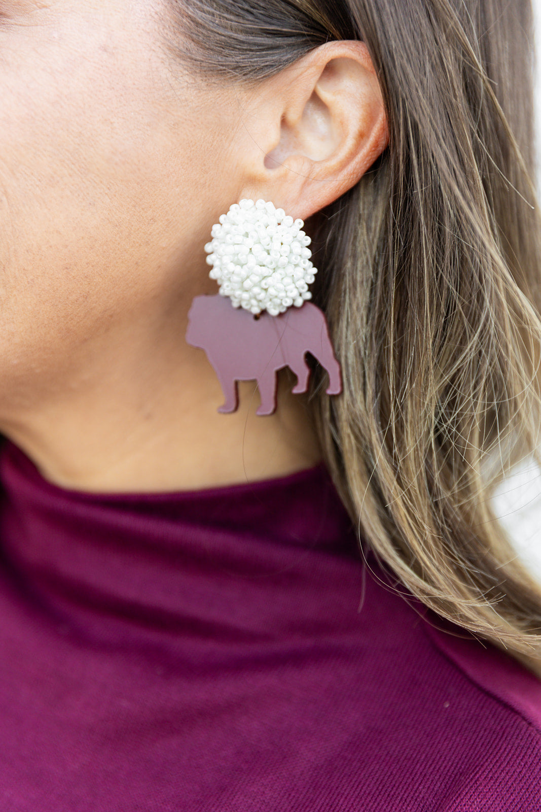 Bulldog Earrings