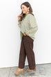 Uptown Stripes Top - Olive