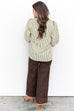 Uptown Stripes Top - Olive