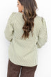 Uptown Stripes Top - Olive