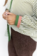 Uptown Stripes Top - Olive
