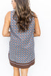 Autumn Mosiac Mini Dress