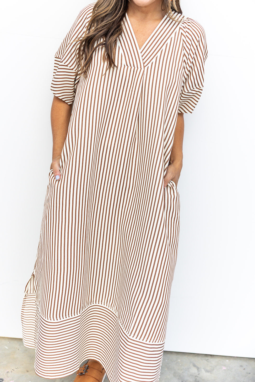 Striped Strolls - Brown