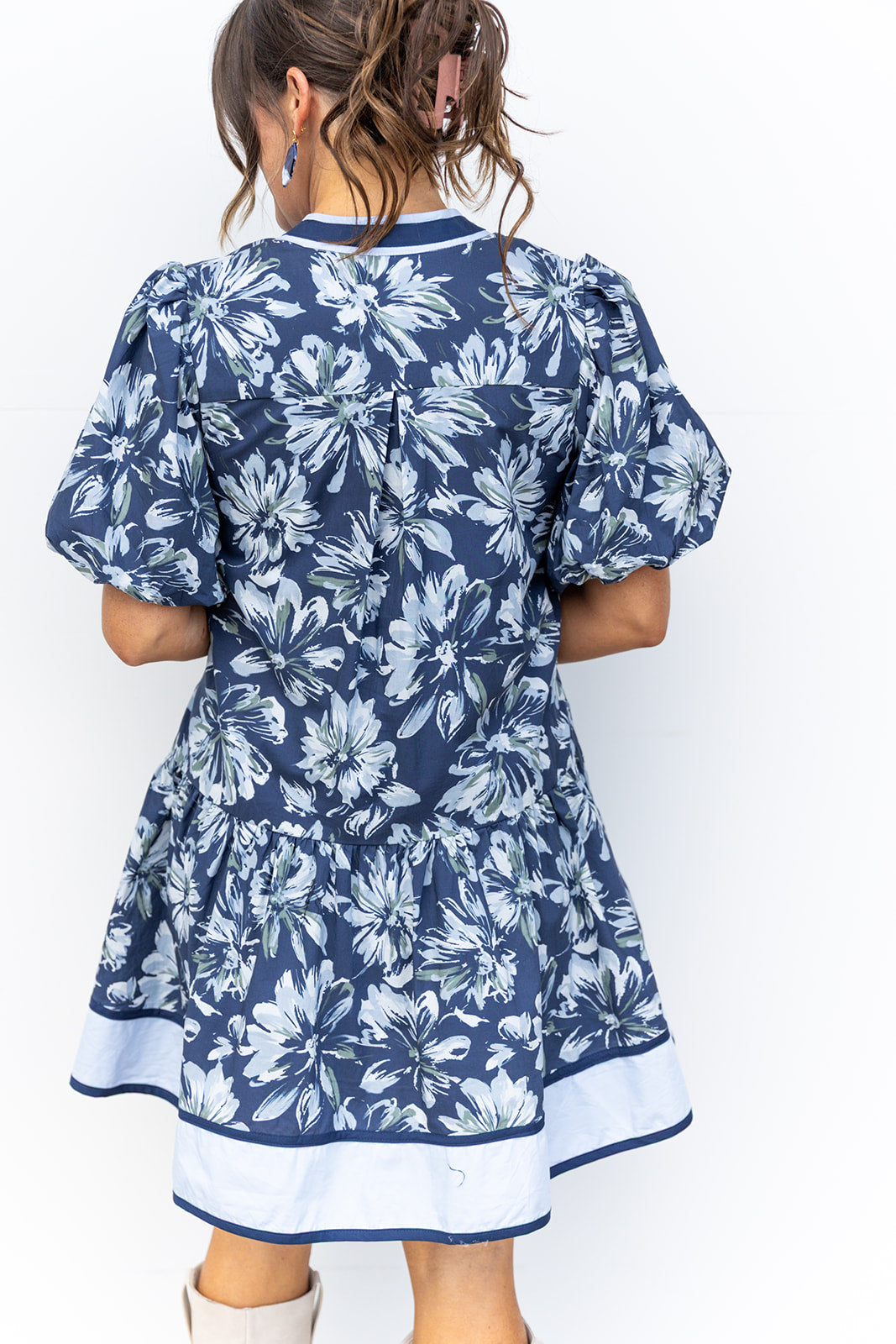 Dark Blooms- Navy