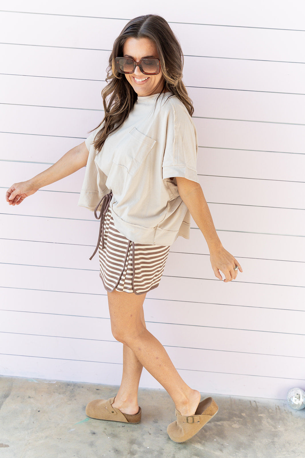 Simple Exposure Tee- Sand Beige