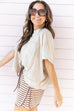 Simple Exposure Tee- Sand Beige