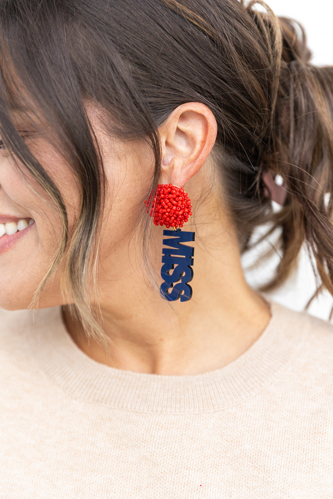 Ole Miss Rebels Earrings 