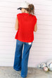 In the knit of time Vest - Red