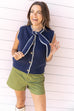 Up all night Top - Navy