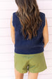 Up all night Top - Navy