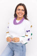 Beads & Bows Sweater - White