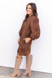 Lovely Lydia Dress - Brown