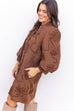 Lovely Lydia Dress - Brown