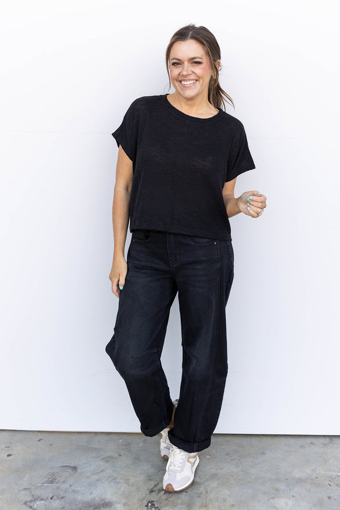 See you Soon Slub Knit - Black