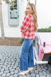 Tummy Control Mid Rise Crop Straight Clean Cut Hem- Risen