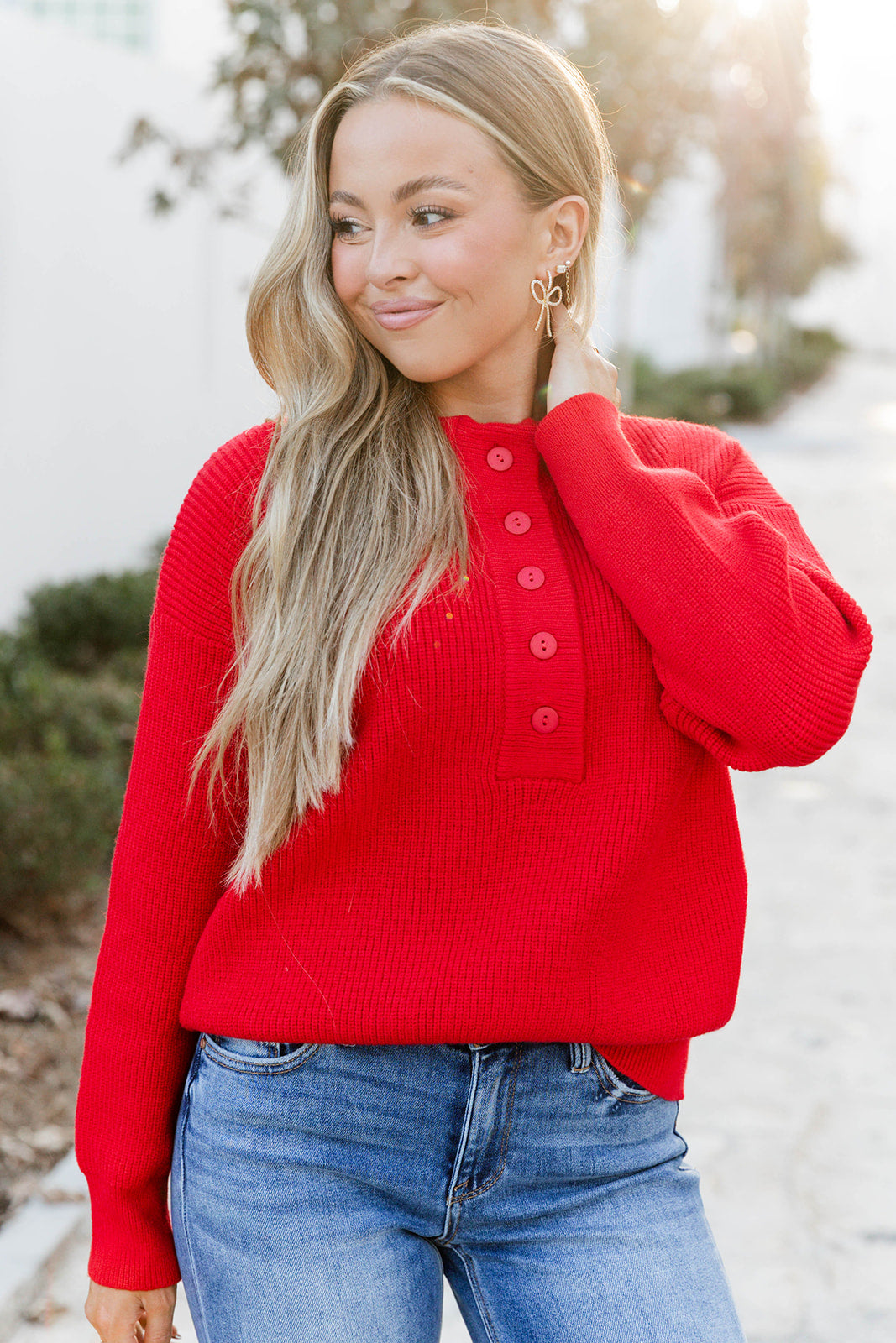 Silent Night Sweater - Red