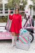 Mistletoe Moment Dress- Red