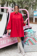 Mistletoe Moment Dress- Red