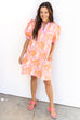 Jessie's Girl Dress - Peach Mix