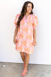 Jessie's Girl Dress - Peach Mix