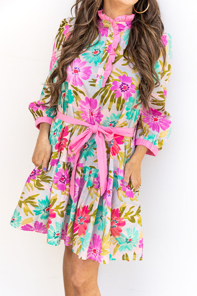 Forever Young Dress - Pink Mix