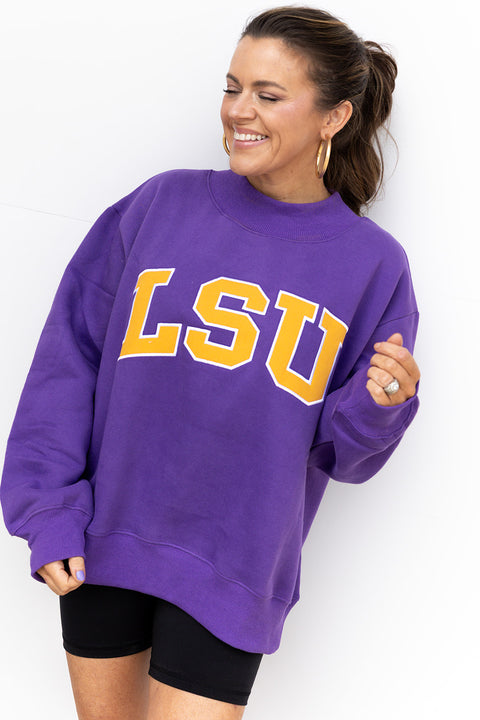 LSU Mock Neck