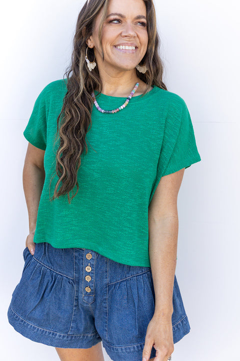 See you Soon Slub Knit - Green