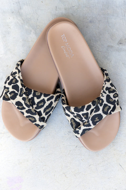 Salt Air Slide - Leopard Print