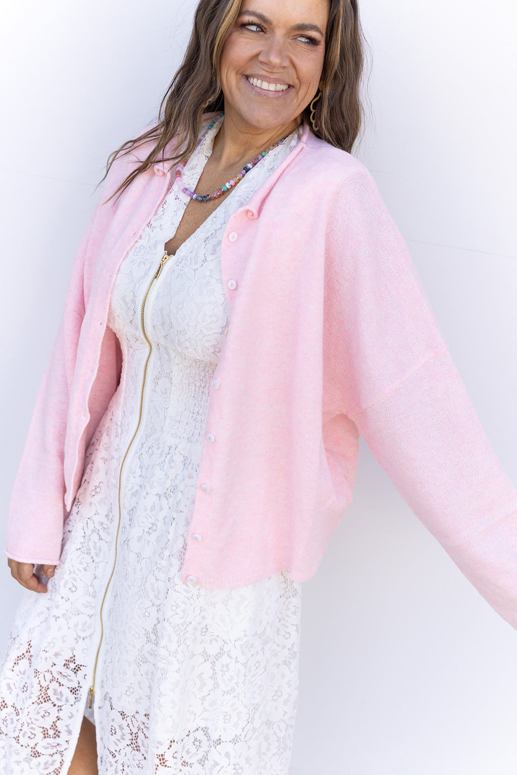 Spring Wishes Cardigan - Pink
