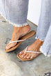 Driftwood Thong Sandal- Snakeskin