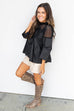 Up Town Chic Blouse- Black