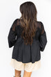 Up Town Chic Blouse- Black