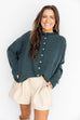 Evergreen Lux Knit Cardigan - Hunter Green
