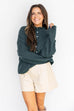 Evergreen Lux Knit Cardigan - Hunter Green
