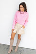 Silent Night Sweater - Pink