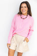 Silent Night Sweater - Pink