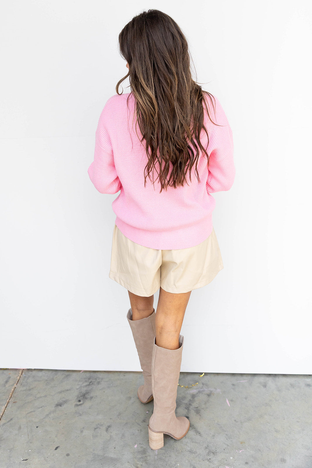 Silent Night Sweater - Pink