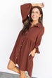 Mistletoe Moment Dress- Brown