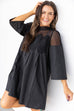 Up Town Chic Dress- Black