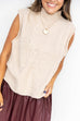 Sleeveless Serenity Sweater - Oatmeal
