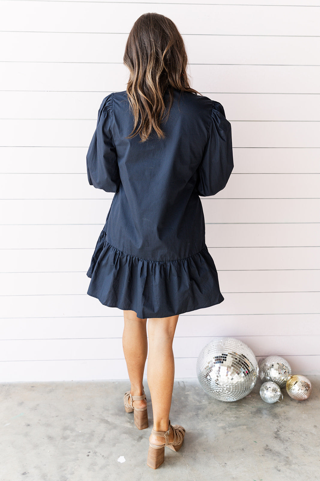 Ruffled up Right - Navy