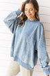 Over the Edge pullover - Dusty Blue