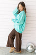 Over the Edge pullover - Turquoise